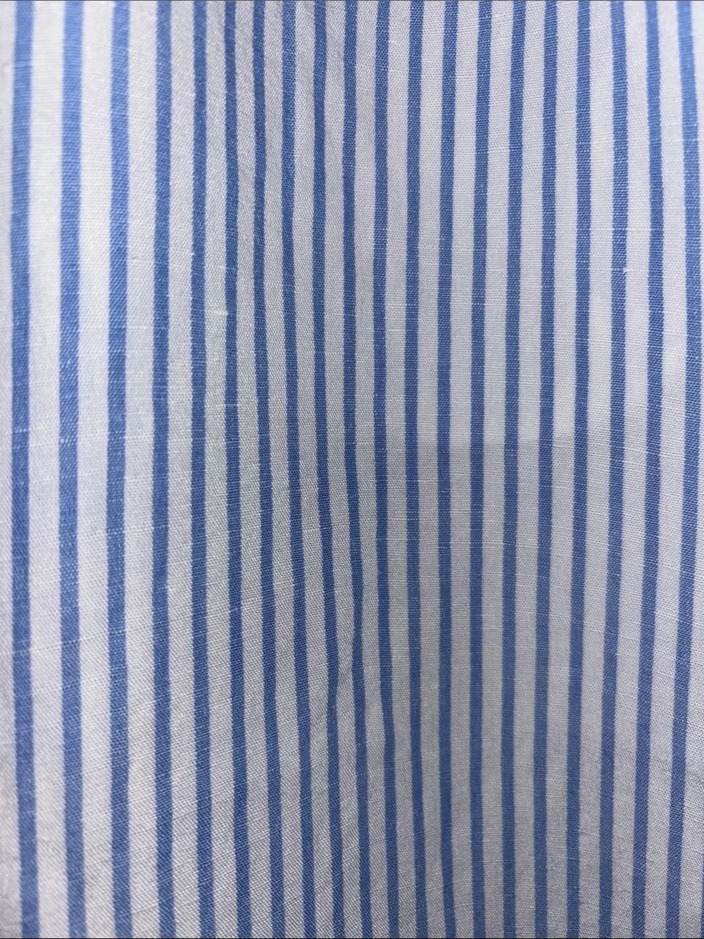 H&M Blue White Striped Pull-On Linen Blend Pants Size Small nautical preppy